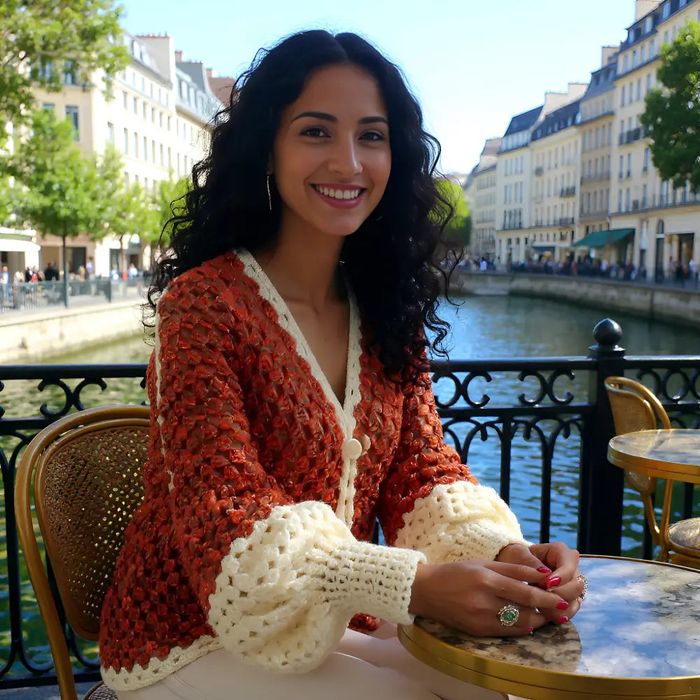 Peppino Vest - Handmade Crochet - Size 40/44