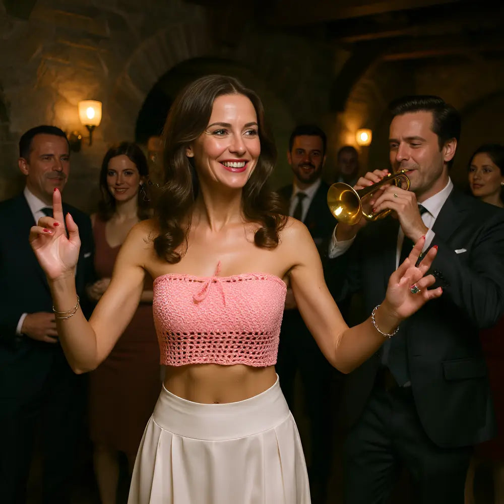 Bloody Mary top - Handmade crochet - Size 36/38