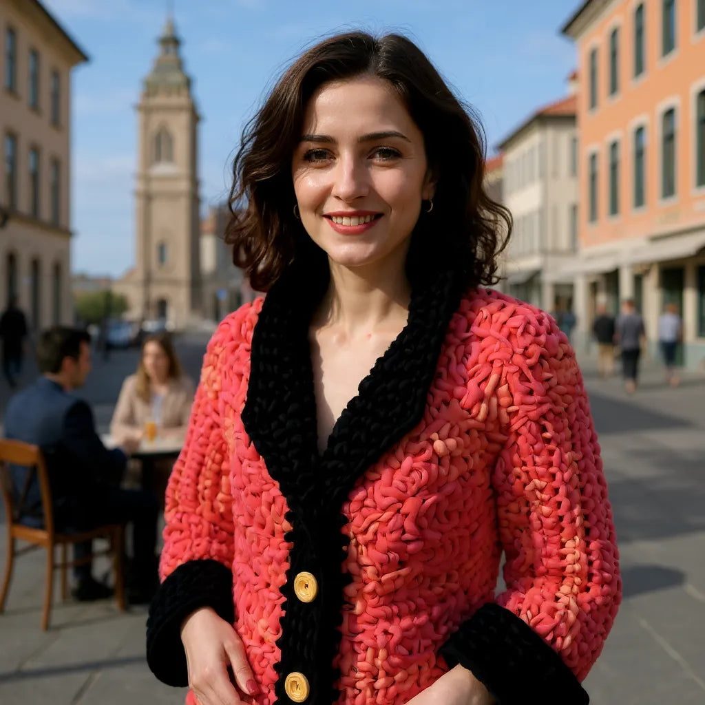 Manteau Kozakine - Crochet fait main - T 40/42